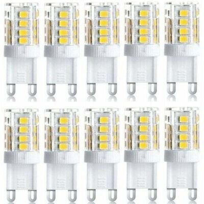 XISRENS Confezione Da 10 Faretti Led, Luci Led Decorative, Lampadine Led G9, 5w Bianco Caldo/bianco Freddo, Lampadine Led A Risparmio Energetico, Lampadine Alogene Di Ricambio, Ac 230v Non Dimmerabili XISRENS Confezione Da 10 Faretti Led, Luci Led Decorative, Lampadine Led G9, 5w Bianco Caldo/bianco Freddo, Lampadine Led A Risparmio Energetico, Lampadine Alogene Di Ricambio, Ac 230v Non Dimmerabili