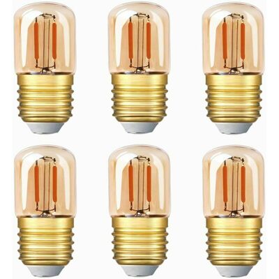 OEM Mini Lampadina Led Tubolare, Lampadina A Filamento Led Edison T28 Da 1w E27 Base A Vite 2200k Lampadina Bianco Super Caldo Per Decorazione Non Dimmerabile (vetro Ambrato) Confezione Da 6 OEM Mini Lampadina Led Tubolare, Lampadina A Filamento Led Edison T28 Da 1w E27 Base A Vite 2200k Lampadina Bianco Super Caldo Per Decorazione Non Dimmerabile (vetro Ambrato) Confezione Da 6