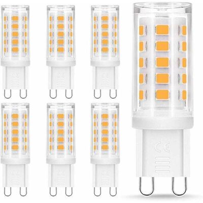 DPZO Lampadine Led G9, 4w Equivalenti A 40w Con Attacco Alogeno, 400 Lm, Bianco Caldo 3000k, Angolo Di Rotazione 360°, Non Dimmerabili, Per Illuminazione A Soffitto, Cucina, Confezione Da 6 [classe Energet DPZO Lampadine Led G9, 4w Equivalenti A 40w Con Attacco Alogeno, 400 Lm, Bianco Caldo 3000k, Angolo Di Rotazione 360°, Non Dimmerabili, Per Illuminazione A Soffitto, Cucina, Confezione Da 6 [classe Energet