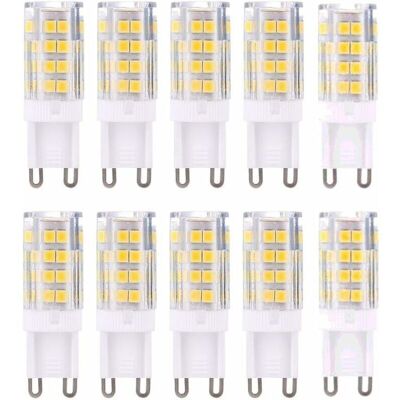 LIIYIELA Lampadine Led G9, Bianco Caldo 3000k 5w Luce Equivalente A Lampadine Alogene Da 40w 420 Lumen Non Dimmerabili, Confezione Da 10 LIIYIELA Lampadine Led G9, Bianco Caldo 3000k 5w Luce Equivalente A Lampadine Alogene Da 40w 420 Lumen Non Dimmerabili, Confezione Da 10