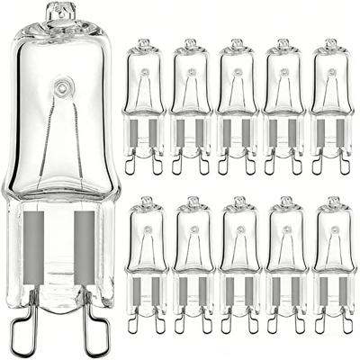 KAKET Lampadina Alogena G9 40w – Luce Bianca Calda 2700k – Tensione 230v – Confezione Da 10 Lampadine – Durata Fino A 3000 Ore, Capsula Trasparente Per Illuminazione Commerciale E Domestica KAKET Lampadina Alogena G9 40w – Luce Bianca Calda 2700k – Tensione 230v – Confezione Da 10 Lampadine – Durata Fino A 3000 Ore, Capsula Trasparente Per Illuminazione Commerciale E Domestica