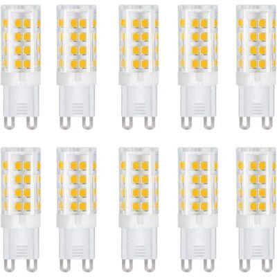 OEM Lampadine Led G9, Attacco In Ceramica, 5w (equivalenti A 50w Alogene), 500lm, Luce Bianca Calda 3000k, Attacco G9, Lampadine G9 Per Illuminazione Domestica, Confezione Da 10 OEM Lampadine Led G9, Attacco In Ceramica, 5w (equivalenti A 50w Alogene), 500lm, Luce Bianca Calda 3000k, Attacco G9, Lampadine G9 Per Illuminazione Domestica, Confezione Da 10