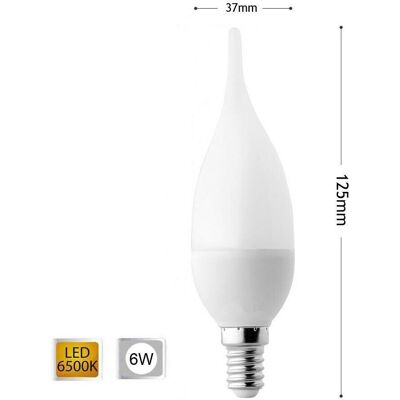 UNIVERSO Lampadina Led 6 W Soffio Colpo Di Vento Luce Bianca E14 6w C37 UNIVERSO Lampadina Led 6 W Soffio Colpo Di Vento Luce Bianca E14 6w C37