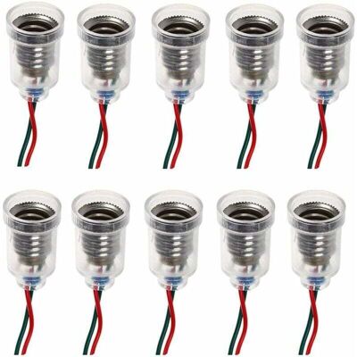 DPZO Lampadine Led E10, Attacco A Vite, Piccole Lampadine A Candela, Piccolo Portalampada, Base Portalampada Con Filo, Presa Per Esperimenti Domestici, Test Di Circuiti Elettrici, Accessori Per L'Illuminaz DPZO Lampadine Led E10, Attacco A Vite, Piccole Lampadine A Candela, Piccolo Portalampada, Base Portalampada Con Filo, Presa Per Esperimenti Domestici, Test Di Circuiti Elettrici, Accessori Per L'Illuminaz