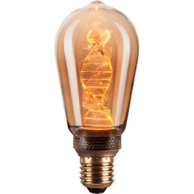 GOLDLUX Lampadina Led St64 Ambra E27 3,2w 130lm 1800k Polux GOLDLUX Lampadina Led St64 Ambra E27 3,2w 130lm 1800k Polux