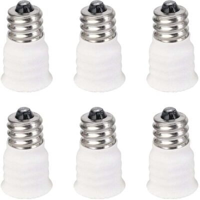 OEM Adattatore Convertitore Da E12 A E14 Per Lampadine Led Bianche, Portalampada, Cambio Portalampada, Alta Qualità - Crezuo (confezione Da 6)-crezuo OEM Adattatore Convertitore Da E12 A E14 Per Lampadine Led Bianche, Portalampada, Cambio Portalampada, Alta Qualità - Crezuo (confezione Da 6)-crezuo