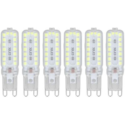 OEM Lampadine Led G9 Da 7w, Confezione Da 6, Illuminazione Dimmerabile A 360°, Lampadine Di Ricambio Per Lampade Da Parete Per Ufficio, Luce Bianca 220-240v OEM Lampadine Led G9 Da 7w, Confezione Da 6, Illuminazione Dimmerabile A 360°, Lampadine Di Ricambio Per Lampade Da Parete Per Ufficio, Luce Bianca 220-240v