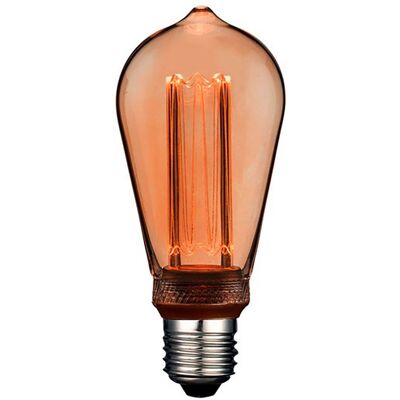 F-BRIGHT Ampolla Led Edison Decorativa St64 E27 4 W 200 Lm 1800 K Luce Calda Ø64 X 142 Mm F-BRIGHT Ampolla Led Edison Decorativa St64 E27 4 W 200 Lm 1800 K Luce Calda Ø64 X 142 Mm