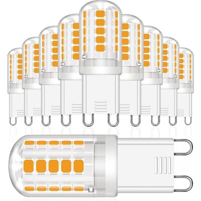 DPZO Lampadine Led G9, 3,5 W Equivalenti A Lampade Alogene Da 30 W, Luce Bianca Calda 2700 K 380 Lumen, Senza Sfarfallio, Alimentazione Ac/dc 220 V, Per Camera Da Letto, Soggiorno, Cucina, Giardino, Non Di DPZO Lampadine Led G9, 3,5 W Equivalenti A Lampade Alogene Da 30 W, Luce Bianca Calda 2700 K 380 Lumen, Senza Sfarfallio, Alimentazione Ac/dc 220 V, Per Camera Da Letto, Soggiorno, Cucina, Giardino, Non Di