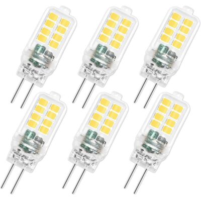DPZO Lampadina Led G4 12v 3w, Non Dimmerabile, 16smd 300lm Bianco Freddo 6000k, Equivalente A Una Lampadina Alogena G4 Da 25w, Lampadina Led G4 Per Lampadari, Illuminazione Da Giardino, Illuminazione Per M DPZO Lampadina Led G4 12v 3w, Non Dimmerabile, 16smd 300lm Bianco Freddo 6000k, Equivalente A Una Lampadina Alogena G4 Da 25w, Lampadina Led G4 Per Lampadari, Illuminazione Da Giardino, Illuminazione Per M