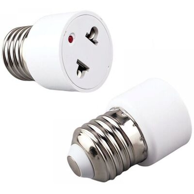KEEMOTE 2 Pièces Par Paquet Adaptateur De Douille De Lampe Prise E27 Conversion En Prise De Courant KEEMOTE 2 Pièces Par Paquet Adaptateur De Douille De Lampe Prise E27 Conversion En Prise De Courant