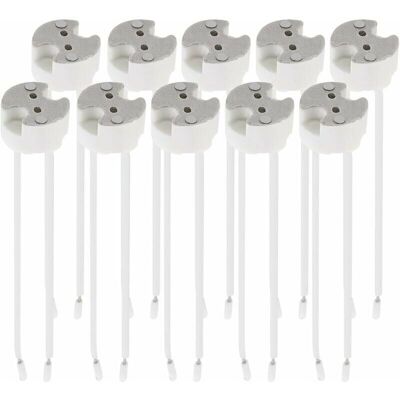 OEM Confezione Da 10 Portalampade Gu5.3 - Attacco Gu5.3 O Mr16 - Supporto Con Cavo 12v - Per Lampadine A Led, Alogene E Faretti -crezuo OEM Confezione Da 10 Portalampade Gu5.3 - Attacco Gu5.3 O Mr16 - Supporto Con Cavo 12v - Per Lampadine A Led, Alogene E Faretti -crezuo