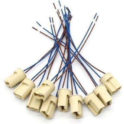 OEM Confezione Da 10 Portalampade In Ceramica G9, Con Filo Blu-marrone Resistente Alle Alte Temperature, Portalampada Per Test Di Invecchiamento Led, 0,5 Metri Quadrati, Filo Da 15 Cm OEM Confezione Da 10 Portalampade In Ceramica G9, Con Filo Blu-marrone Resistente Alle Alte Temperature, Portalampada Per Test Di Invecchiamento Led, 0,5 Metri Quadrati, Filo Da 15 Cm