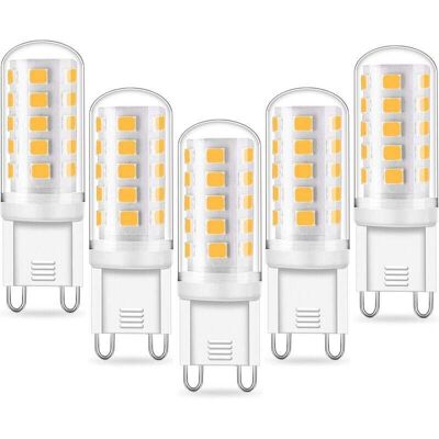 DPZO Lampada Led Ttio G9 – 5 W, Equivalente A Una Lampada Alogena G9 Da 33 W/40 W, 420 Lm, Mini Lampada, Bianco Freddo 6000 K, Senza Sfarfallio, Ac 220–240 V, Non Dimmerabile, Confezione Da 5 [classe Energ DPZO Lampada Led Ttio G9 – 5 W, Equivalente A Una Lampada Alogena G9 Da 33 W/40 W, 420 Lm, Mini Lampada, Bianco Freddo 6000 K, Senza Sfarfallio, Ac 220–240 V, Non Dimmerabile, Confezione Da 5 [classe Energ