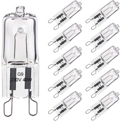 TONCHEAN Lampadina Alogena Da Forno G9 Da 40 W, Tolleranza 300°c, Lampadina Alogena G9 Bianco Caldo Dimmerabile, Lampadine A Filamento A Capsula G9 Da 480 Lm 230 V, Confezione Da 10 TONCHEAN Lampadina Alogena Da Forno G9 Da 40 W, Tolleranza 300°c, Lampadina Alogena G9 Bianco Caldo Dimmerabile, Lampadine A Filamento A Capsula G9 Da 480 Lm 230 V, Confezione Da 10