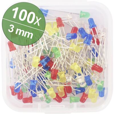 QUADRIOS QUAD 1802O029 - LED 3 mm - LED multicolore - Assortimento QUADRIOS QUAD 1802O029 - LED 3 mm - LED multicolore - Assortimento