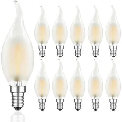 OEM Bombilla Led E14 Da 4 W Con Filamento Regolabile, Lampadine Lama, Luce Bianca Calda Di 2700 K, Angolo Di Diffusione Di 360°, Confezione Da 10 OEM Bombilla Led E14 Da 4 W Con Filamento Regolabile, Lampadine Lama, Luce Bianca Calda Di 2700 K, Angolo Di Diffusione Di 360°, Confezione Da 10