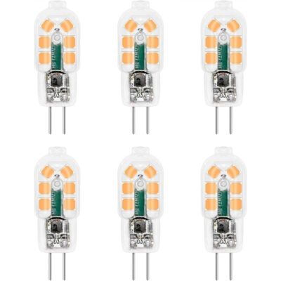OEM Lampadina Led G4 12v 2w Bianco Caldo 3000k, 200lm, Equivalente A Lampada Alogena G4 10w 20w, Non Dimmerabile, Bi-pin G4 12v Led Ac Dc Per Lampadario, Lampada Da Tavolo, Confezione Da 6 [classe Energet OEM Lampadina Led G4 12v 2w Bianco Caldo 3000k, 200lm, Equivalente A Lampada Alogena G4 10w 20w, Non Dimmerabile, Bi-pin G4 12v Led Ac Dc Per Lampadario, Lampada Da Tavolo, Confezione Da 6 [classe Energet