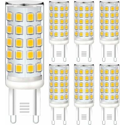 XISRENS Lampadina Led G9, 6w Bianco Caldo 3000k, Lampada Led G9, Equivalente A Una Lampada Alogena Da 40w, Lampadine Led G9 A Risparmio Energetico, Senza Sfarfallio, Non Dimmerabile, Confezione Da 6 XISRENS Lampadina Led G9, 6w Bianco Caldo 3000k, Lampada Led G9, Equivalente A Una Lampada Alogena Da 40w, Lampadine Led G9 A Risparmio Energetico, Senza Sfarfallio, Non Dimmerabile, Confezione Da 6