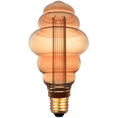 F-BRIGHT Ampolla Led Decorativa E27 4 W 1800 K, Effetto Vetro Dorato F-BRIGHT Ampolla Led Decorativa E27 4 W 1800 K, Effetto Vetro Dorato