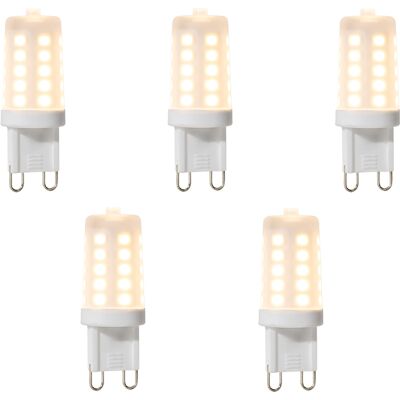 LUEDD Set Di 5 Lampadine Led G9 Dimmerabili 3w 280 Lm 2700k - LUEDD Set Di 5 Lampadine Led G9 Dimmerabili 3w 280 Lm 2700k -
