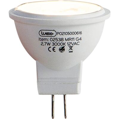 LUEDD Lampadina LED G4 MR11 2,7W 210lm 3000K LUEDD Lampadina LED G4 MR11 2,7W 210lm 3000K