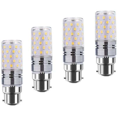 OEM Lampadine Led B22, A Forma Di Pannocchia, 12w (equivalenti A 100w), 1200 Lm, Bianco Caldo 3000k, Non Dimmerabili – Confezione Da 4 OEM Lampadine Led B22, A Forma Di Pannocchia, 12w (equivalenti A 100w), 1200 Lm, Bianco Caldo 3000k, Non Dimmerabili – Confezione Da 4