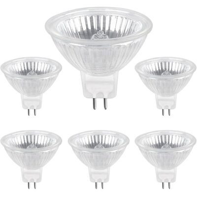 OEM Lampadina Alogena Gu5.3 Da 50w 12v, 800lm Bianco Caldo 2700k Dimmerabile, Lampadina Spot Alogena Mr16, Confezione Da 6 OEM Lampadina Alogena Gu5.3 Da 50w 12v, 800lm Bianco Caldo 2700k Dimmerabile, Lampadina Spot Alogena Mr16, Confezione Da 6