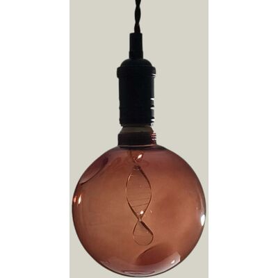 F-BRIGHT Lampadina Decorativa Filamento Led E27 4w 1800k G175 Vetro Marrone F-BRIGHT Lampadina Decorativa Filamento Led E27 4w 1800k G175 Vetro Marrone