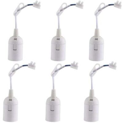 OEM Portalampade A Vite E27 Per Cantieri Edili, Portalampade A Incasso Per Soffitto, Per Lampadine A Incandescenza E Alogene (bianchi) OEM Portalampade A Vite E27 Per Cantieri Edili, Portalampade A Incasso Per Soffitto, Per Lampadine A Incandescenza E Alogene (bianchi)