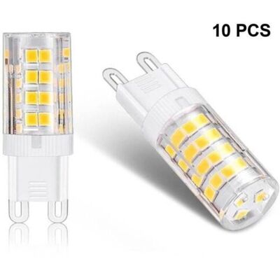 OEM Lampadina Led G9 Da 5w, Equivalente A 40w, Luce Bianca Calda 3000k, Angolo Del Fascio Luminoso Di 360°, 220–240v, Confezione Da 10 OEM Lampadina Led G9 Da 5w, Equivalente A 40w, Luce Bianca Calda 3000k, Angolo Del Fascio Luminoso Di 360°, 220–240v, Confezione Da 10