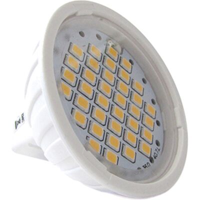 LEDLUX Faretto Lampadina Led Gu5,3 Mr16 3,5w=30w Dc/ac 12v Bianco Freddo 36 Smd 2835 LEDLUX Faretto Lampadina Led Gu5,3 Mr16 3,5w=30w Dc/ac 12v Bianco Freddo 36 Smd 2835