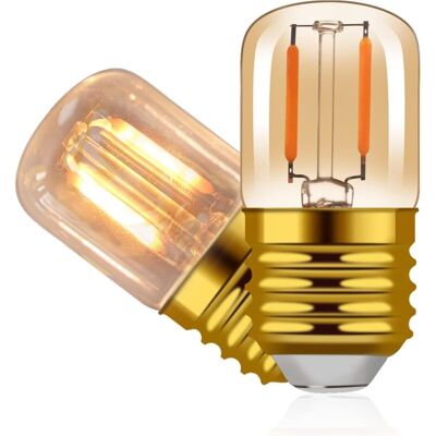 OEM Lampadina Led Ambra Per Luce Notturna E26 1w, Mini Tubo T28 2200k Luce Calda, Equivalente A Una Lampadina A Incandescenza Da 10w, Non Dimmerabile, Confezione Da 2. OEM Lampadina Led Ambra Per Luce Notturna E26 1w, Mini Tubo T28 2200k Luce Calda, Equivalente A Una Lampadina A Incandescenza Da 10w, Non Dimmerabile, Confezione Da 2.
