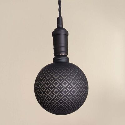 F-BRIGHT Lampadina Decorativa Led Rombo E27 4w 3000k G125 Vetro Grigio F-BRIGHT Lampadina Decorativa Led Rombo E27 4w 3000k G125 Vetro Grigio