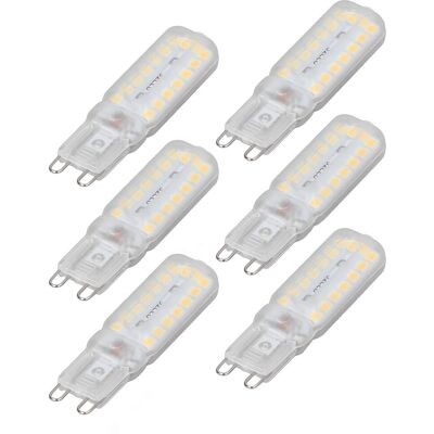 YOTOWN Confezione Da 6 Lampadine G9 Da 7w Per Esterni – Alta Luminosità – A Basso Consumo Energetico – Luce Bianca Calda 220-240v – Lampada Da Scrivania/parete YOTOWN Confezione Da 6 Lampadine G9 Da 7w Per Esterni – Alta Luminosità – A Basso Consumo Energetico – Luce Bianca Calda 220-240v – Lampada Da Scrivania/parete