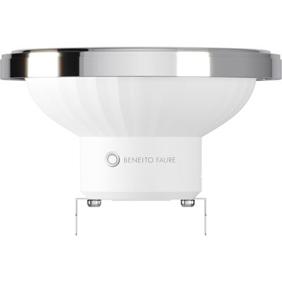 BENEITO FAURE Lampadina Led Ar111 15w 15º G53 4000k 1120lm Luce Naturale Per Interni Ip20 Finitura Cromata Retrofit Ad Alta Efficienza - Beneito & Faure BENEITO FAURE Lampadina Led Ar111 15w 15º G53 4000k 1120lm Luce Naturale Per Interni Ip20 Finitura Cromata Retrofit Ad Alta Efficienza - Beneito & Faure