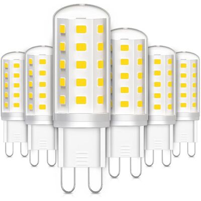 OEM Confezione Da 6 Lampadine Led G9 Da 3w, Equivalenti A Una Lampadina Alogena Da 30w, Luce Bianca Fredda 6000k 380lm, Per Camera Da Letto, Soggiorno, Cucina, Giardino OEM Confezione Da 6 Lampadine Led G9 Da 3w, Equivalenti A Una Lampadina Alogena Da 30w, Luce Bianca Fredda 6000k 380lm, Per Camera Da Letto, Soggiorno, Cucina, Giardino