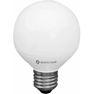 BENEITO FAURE Lampadina Led Micro Globo 6w E27 Retrofit A 360 Gradi, Luce Calda 3000k, Flusso Luminoso 500 Lumen, Design Compatto - Beneito & Faure BENEITO FAURE Lampadina Led Micro Globo 6w E27 Retrofit A 360 Gradi, Luce Calda 3000k, Flusso Luminoso 500 Lumen, Design Compatto - Beneito & Faure