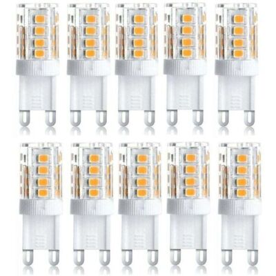 OEM Confezione Da 10 Faretti Led, Luci Led Decorative, Lampadine Led G9, 5w Bianco Caldo/bianco Freddo, Lampadine Led A Risparmio Energetico, Sostituzione Lampadine Alogene, Ac 230v Non Dimmerabili OEM Confezione Da 10 Faretti Led, Luci Led Decorative, Lampadine Led G9, 5w Bianco Caldo/bianco Freddo, Lampadine Led A Risparmio Energetico, Sostituzione Lampadine Alogene, Ac 230v Non Dimmerabili