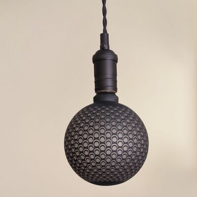 F-BRIGHT Lampadina Decorativa Circolare Led E27 4w 3000k G125 Vetro Grigio F-BRIGHT Lampadina Decorativa Circolare Led E27 4w 3000k G125 Vetro Grigio