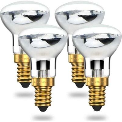 OEM Lampada Lava A Luce Bianca Calda Da 25w E14 R39, Lampada A Riflettore A Luce Bianca Calda, Lampadina A Vite Ses Piccola Edison Per Proiettori (confezione Da 4) OEM Lampada Lava A Luce Bianca Calda Da 25w E14 R39, Lampada A Riflettore A Luce Bianca Calda, Lampadina A Vite Ses Piccola Edison Per Proiettori (confezione Da 4)