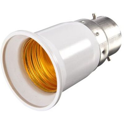 Zone Convertitore Adattatore Portalampada Da Baionetta B22 A Vite Edison E27, 1 Pezzo Zone Convertitore Adattatore Portalampada Da Baionetta B22 A Vite Edison E27, 1 Pezzo