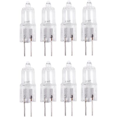 OEM 8 Lampadine Alogene Da 12v 20w Con Attacco G4 A 2 Pin, Luce Bianca Calda OEM 8 Lampadine Alogene Da 12v 20w Con Attacco G4 A 2 Pin, Luce Bianca Calda