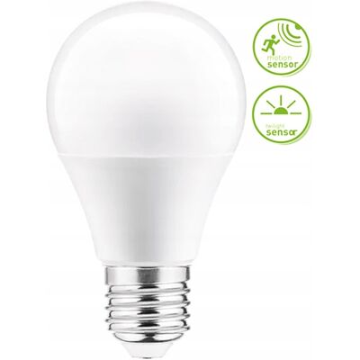 OEM Lampadina Led E27 4000k Con Sensore Di Movimento E Crepuscolare OEM Lampadina Led E27 4000k Con Sensore Di Movimento E Crepuscolare