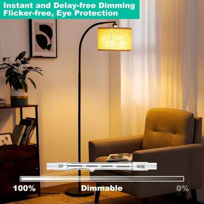 OEM Confezione Da 7 Lampadine Alogene Dimmerabili R7s Da 118 Mm, 230 V 300 W, A Incandescenza Lineare, 3000 Lm, Luce Bianca Calda 2700 K OEM Confezione Da 7 Lampadine Alogene Dimmerabili R7s Da 118 Mm, 230 V 300 W, A Incandescenza Lineare, 3000 Lm, Luce Bianca Calda 2700 K