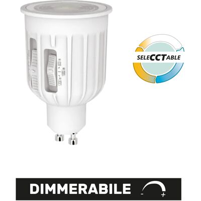 ALCAPOWER Lampada Led Dicroica Gu10 230v Dimmerabile 5cct Selezionabile 6/8/10w, Flusso Luminoso Fino A 1200lm, Classe Energetica D, 50x76.5mm ALCAPOWER Lampada Led Dicroica Gu10 230v Dimmerabile 5cct Selezionabile 6/8/10w, Flusso Luminoso Fino A 1200lm, Classe Energetica D, 50x76.5mm