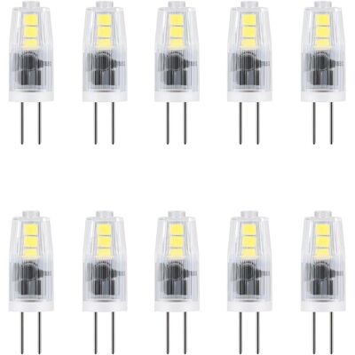 TIGREZY Confezione Da 10 Lampadine Led G4 - 2w - Per Lampadari, Soggiorno, Camera Da Letto, Corridoio - 12v Ac/dc - Bianco Freddo 6000k - Risparmio Energetico TIGREZY Confezione Da 10 Lampadine Led G4 - 2w - Per Lampadari, Soggiorno, Camera Da Letto, Corridoio - 12v Ac/dc - Bianco Freddo 6000k - Risparmio Energetico