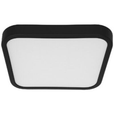 SILVER ELECTRONICS Soffitto Led 24w Cct Square Black Silver Hydra 490516 SILVER ELECTRONICS Soffitto Led 24w Cct Square Black Silver Hydra 490516