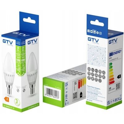 GTV Lampada C37 Ceramic 10w 1000lm GTV Lampada C37 Ceramic 10w 1000lm