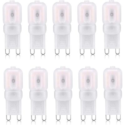 TIGREZY Lampadina Led G9, Bianco Caldo, 3000k, 3w, 220v, Non Dimmerabile, Confezione Da 10 TIGREZY Lampadina Led G9, Bianco Caldo, 3000k, 3w, 220v, Non Dimmerabile, Confezione Da 10